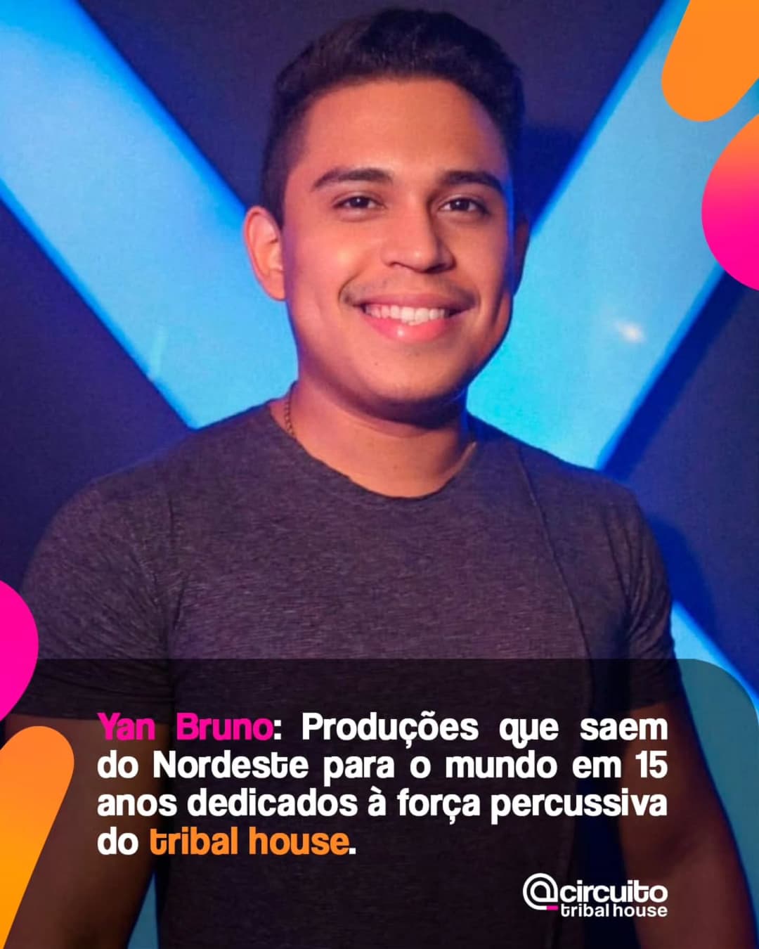 Natural de São Luís, no Maranhão, e radicado em Fortaleza, Yan Bruno @yanbrunomusic