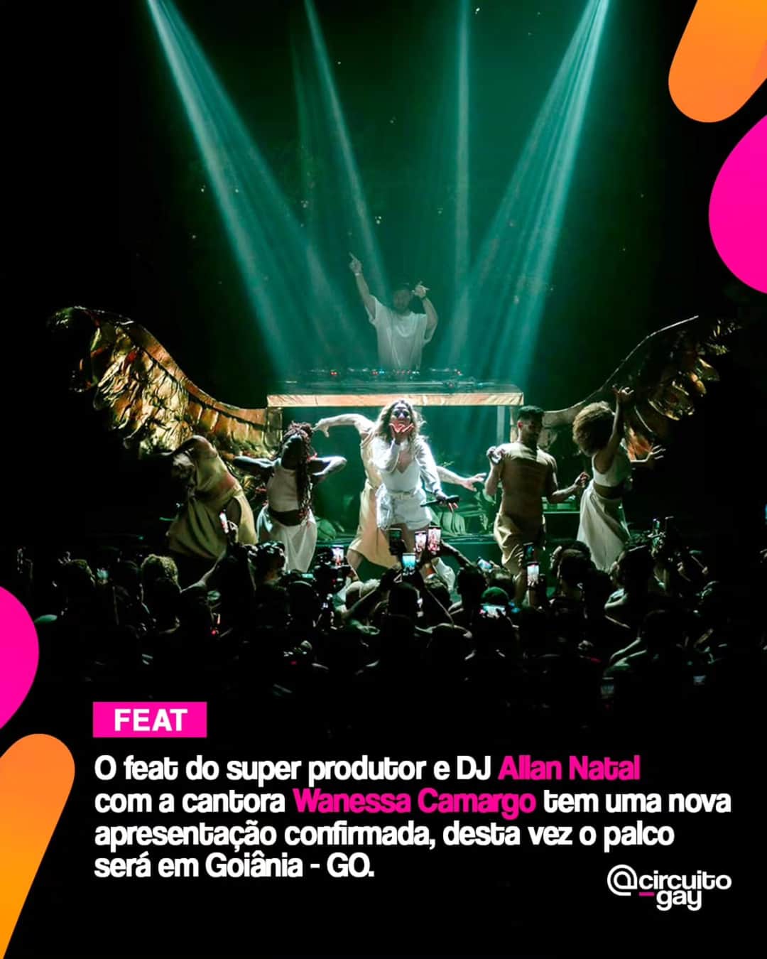 A cantora Wanessa Camargo @wanessa está de volta ao palco da cena tribal house