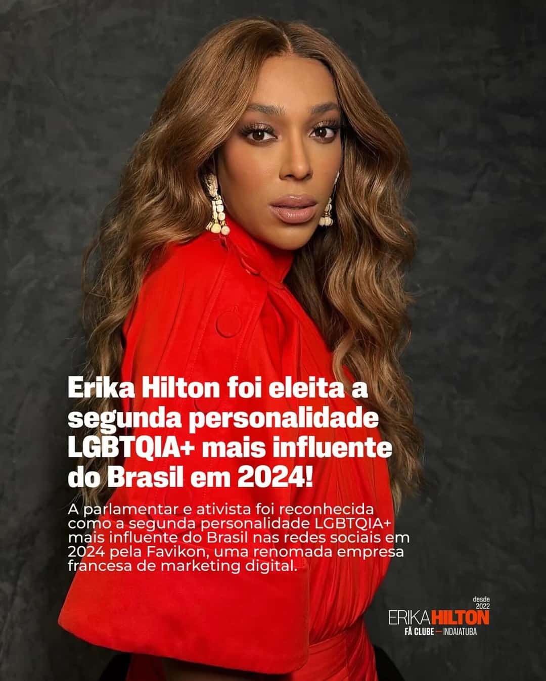 Erika Hilton: Segunda Personalidade LGBTQIA+ Mais Influente de 2024!
