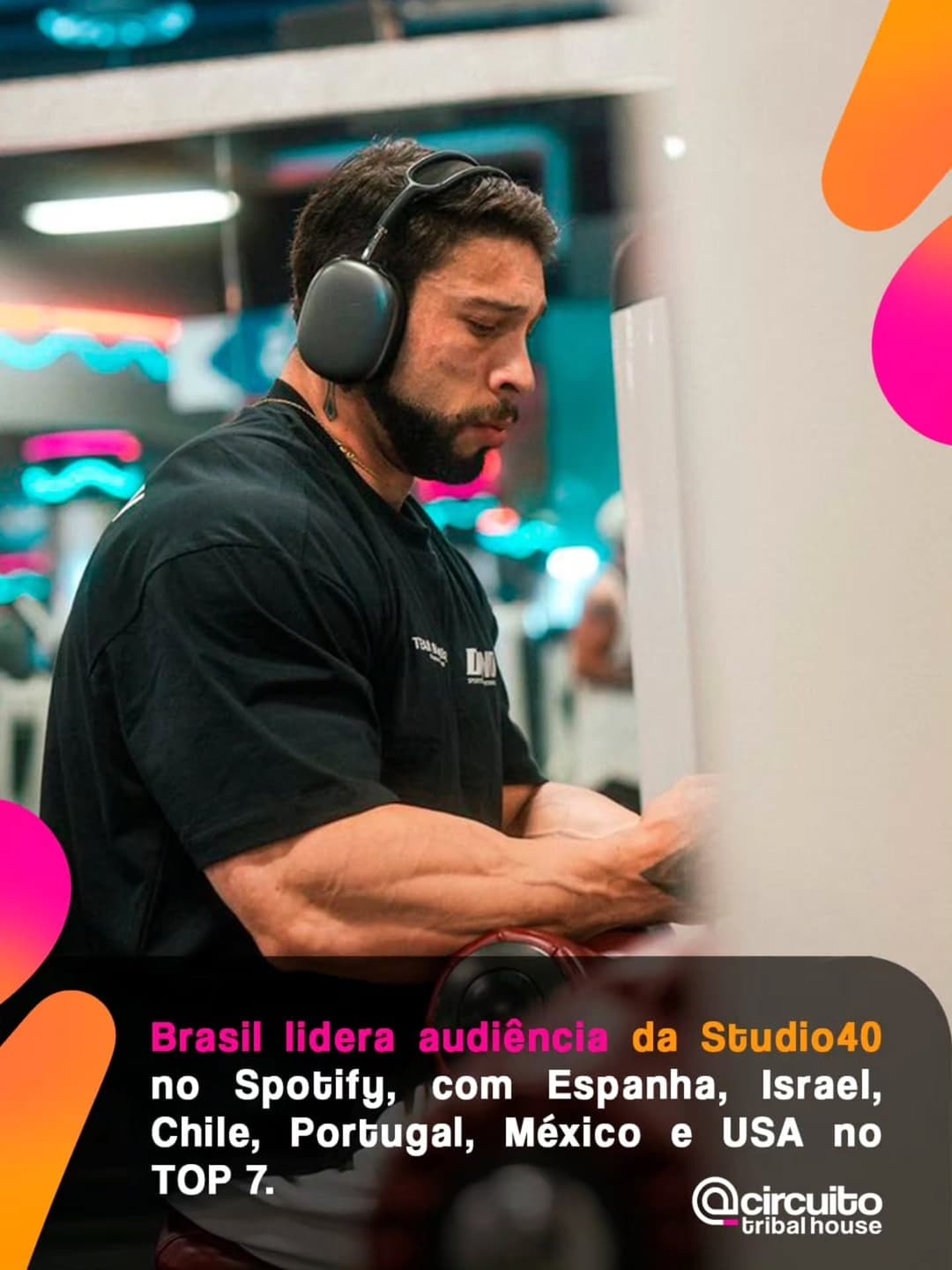 O Brasil lidera com folga o ranking de países que mais escutam a Studio40 @studio40festa