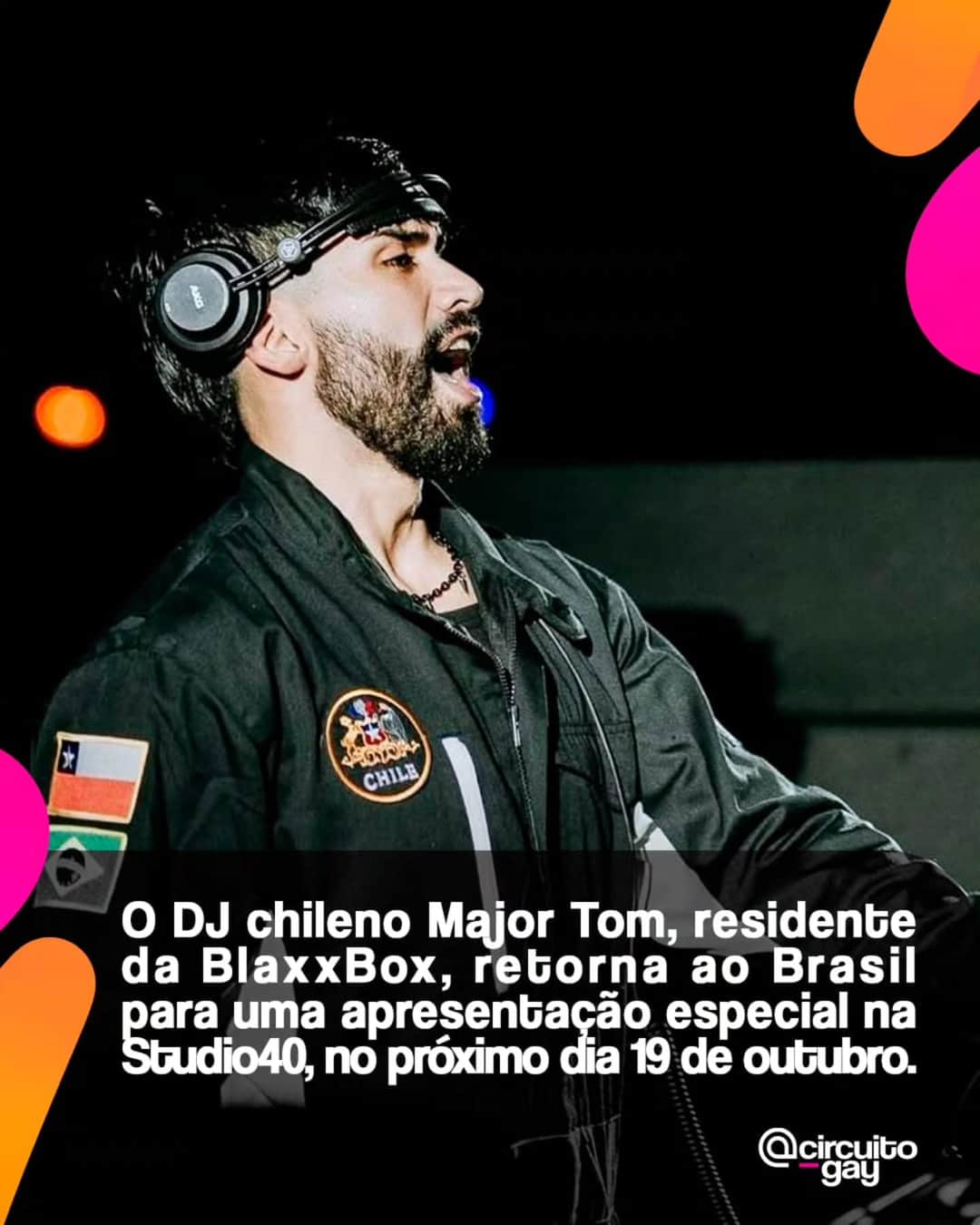 O DJ chileno Major Tom @major.tom_1 retorna ao Brasil com o selo BlaxxBox @blaxxbox
