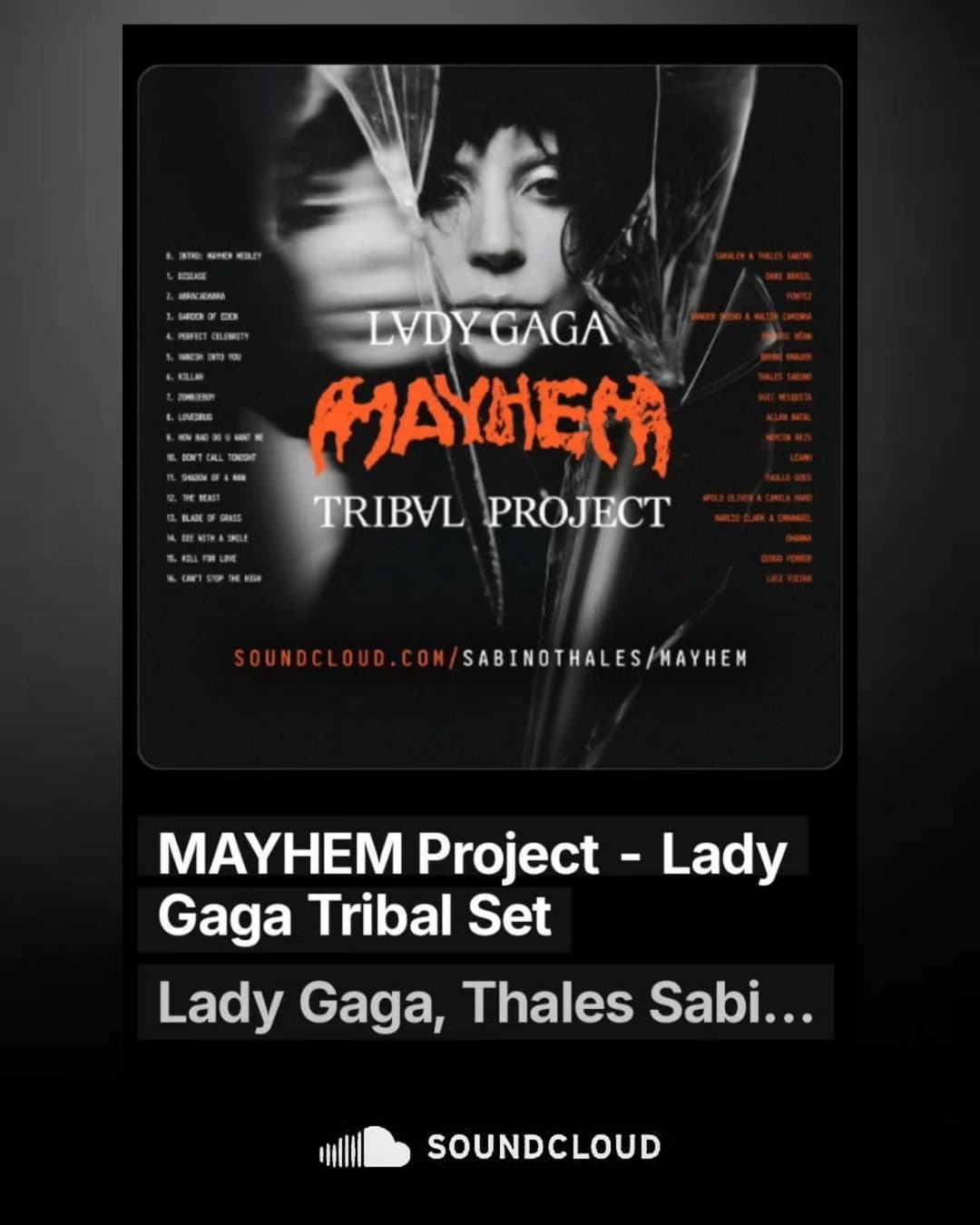 Set novo no Soundcloud com remixes e mashups de TODAS as faixas do novo álbum Mayhem