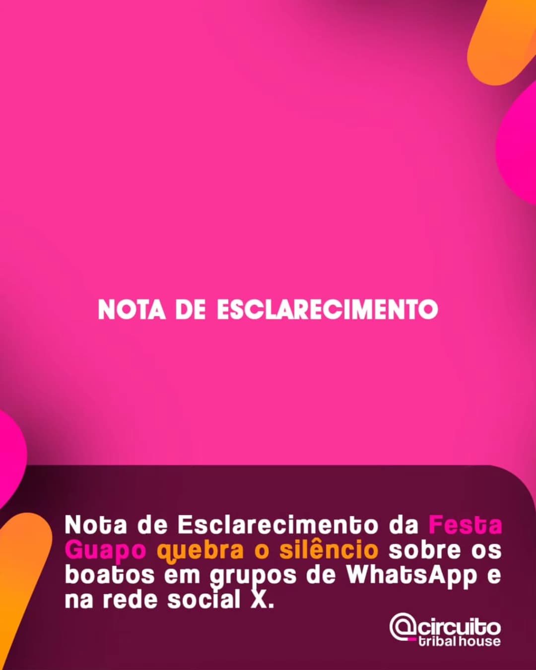 Sobre os boatos e video que circularam nas redes sociais nesta semana, a produção
