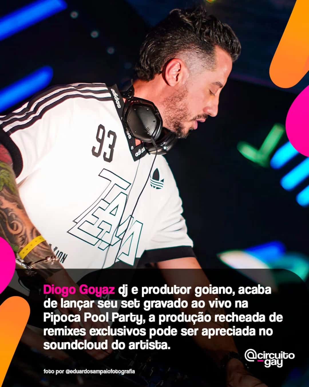 O produtor e Dj Diogo Goyaz @diogogoyaz lançou no último mês de abril um novo live set