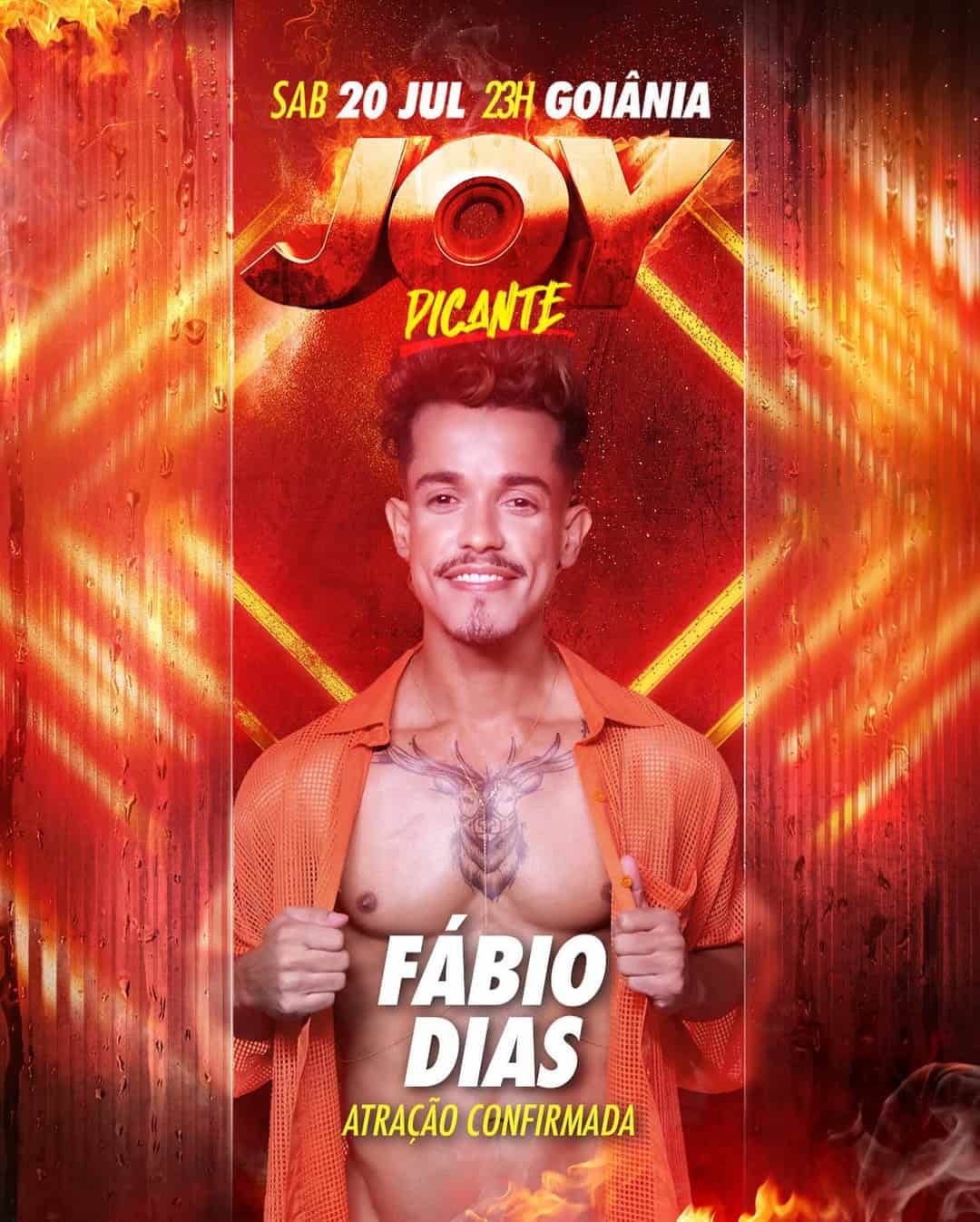 Sábado dia 20 de Julho tem @fabiiodiias_ na Joy em Goiânia