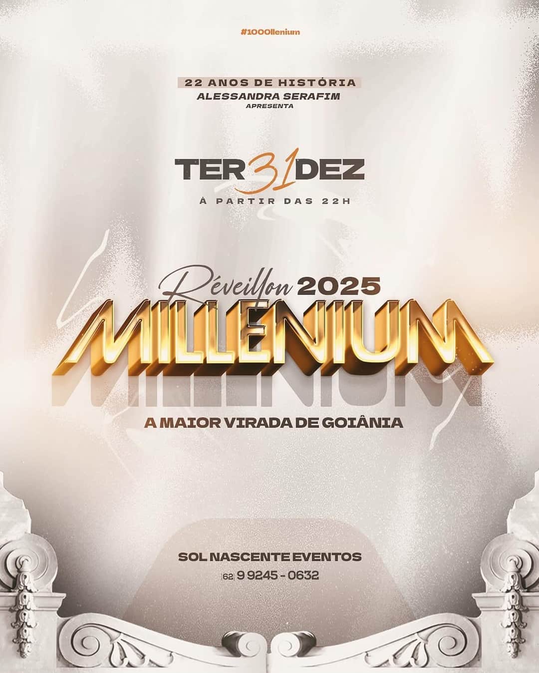 Comemorando 22 anos de história, apresentamos o Réveillon Millennium 2025!