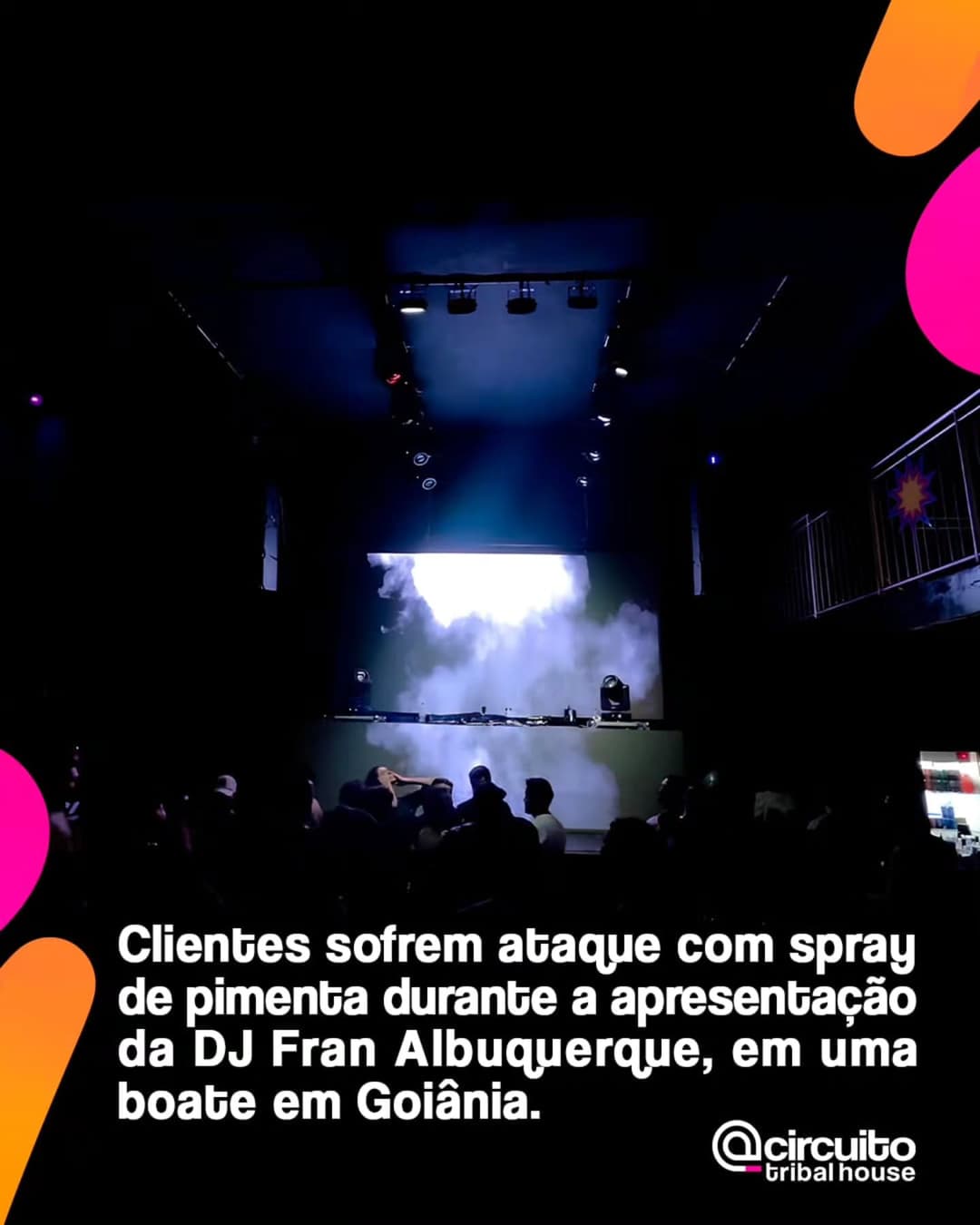 Uma festa que deveria ser de música e diversão virou um caos na madrugada de domingo, 5