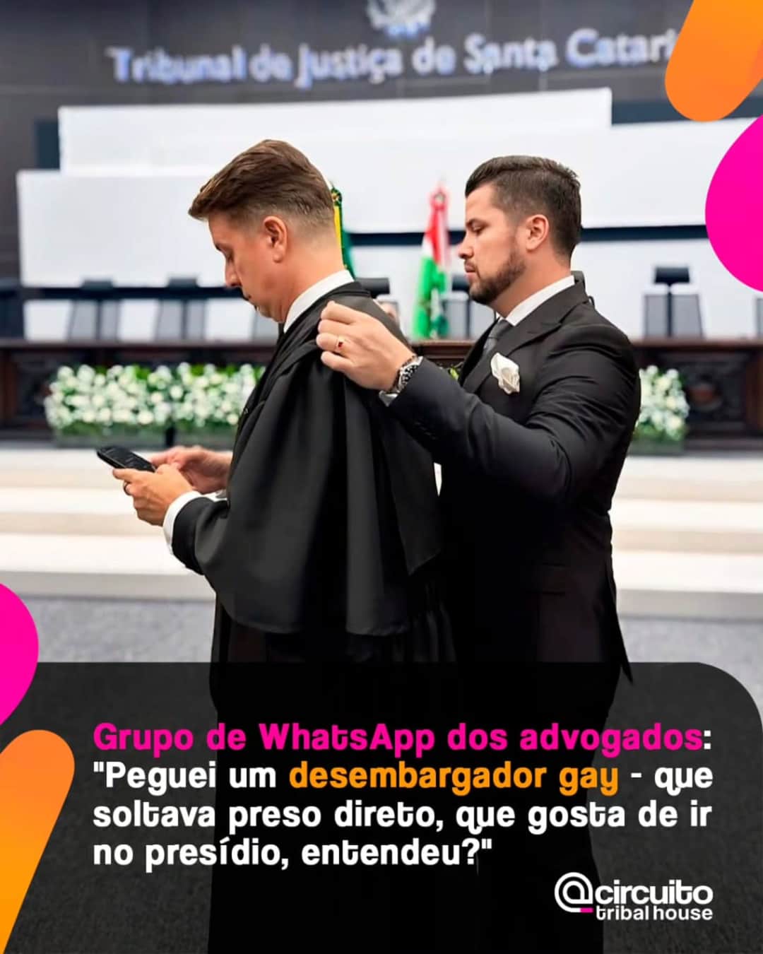 O desembargador João Marcos Buch @joaomarcosbuch tornou público o recebimento