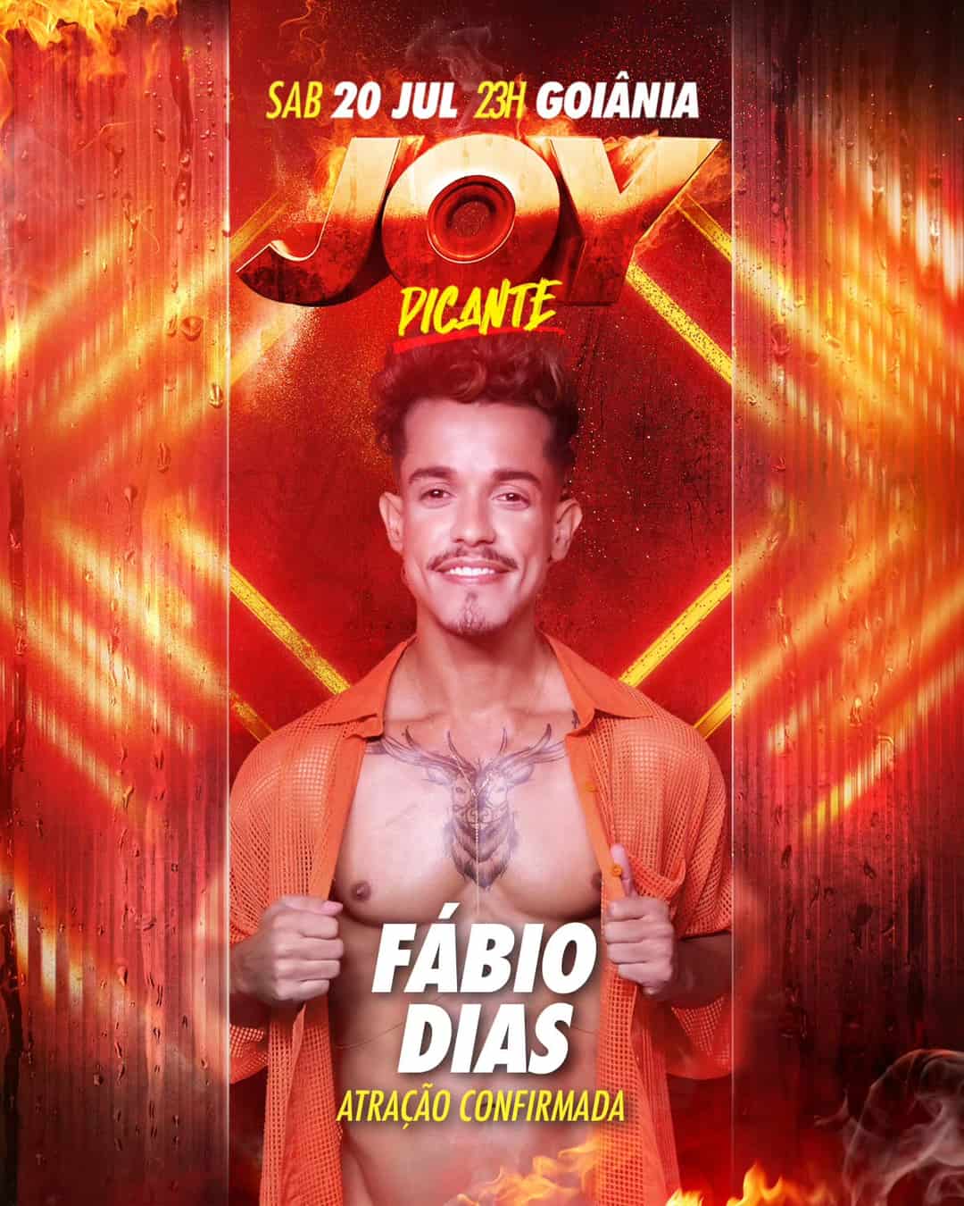 Dia 20 de Julho tem @fabiiodiias_ na Joy em Goiânia