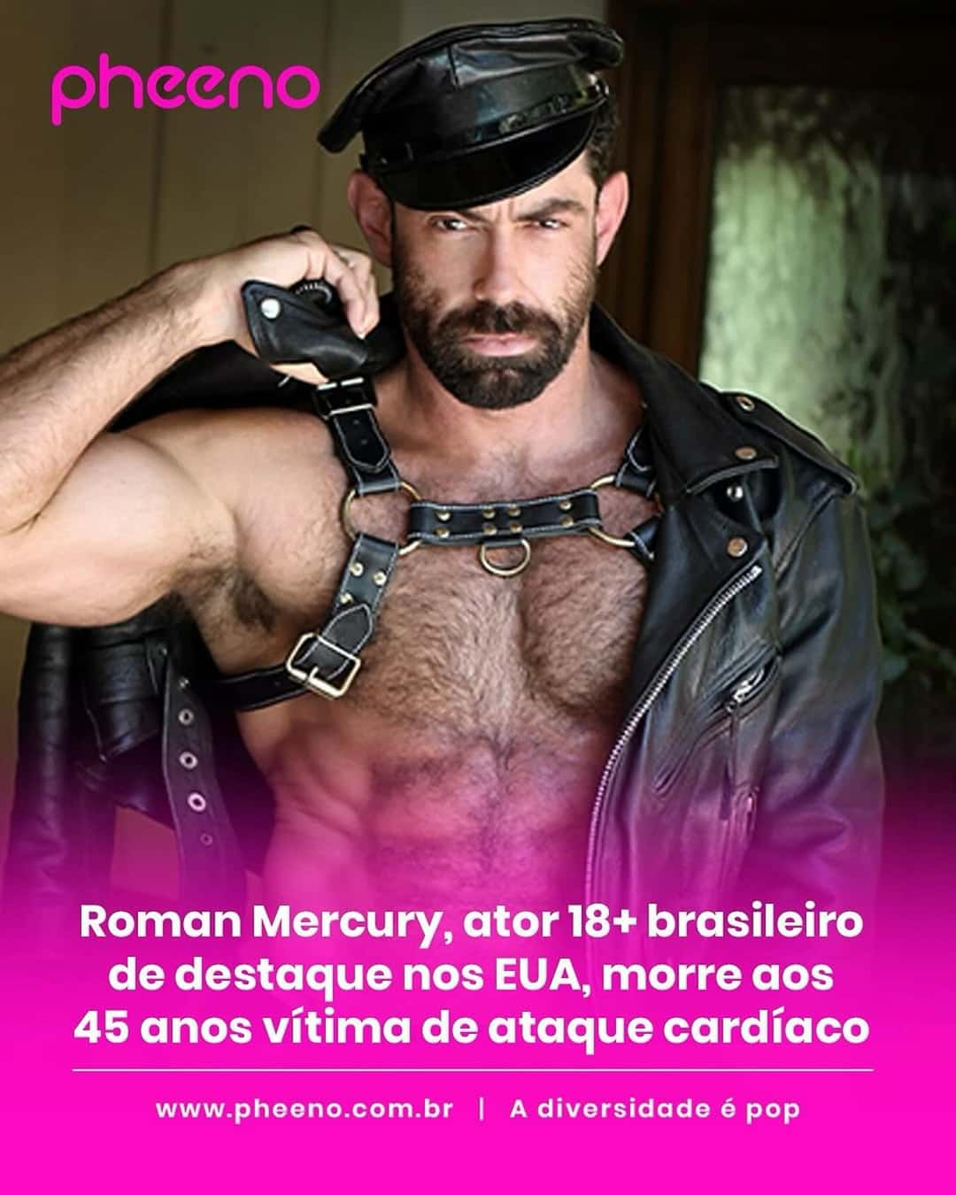 O mundo dos filmes adultos está de luto com a notícia do falecimento do ator Roman Mercury, aos 45 anos