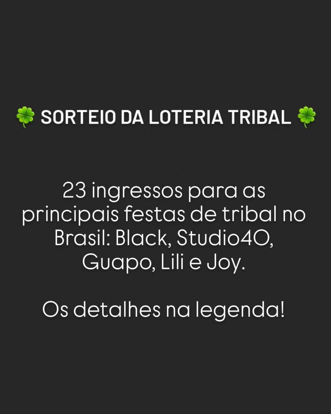 Para participar dos sorteios