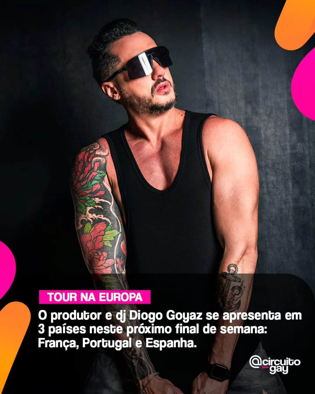 O superprodutor e DJ Diogo Goyaz, baseado em Goiânia, realizará uma turnê em três países