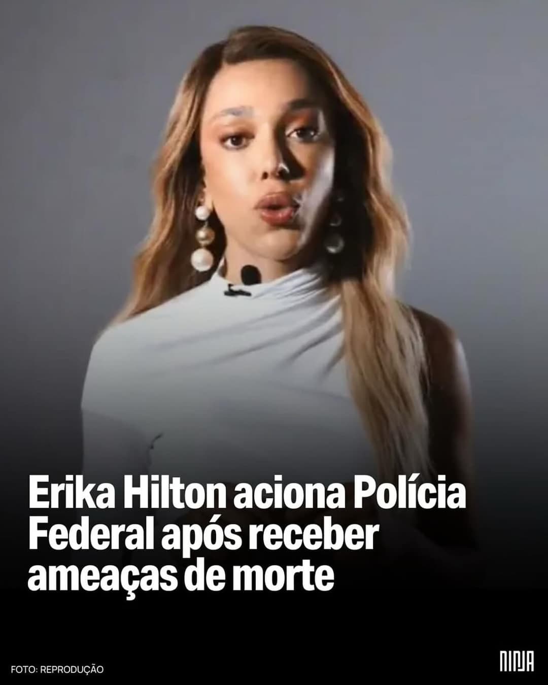 A deputada federal Erika Hilton (PSOL-SP) protocolou, neste domingo (19), na Polícia