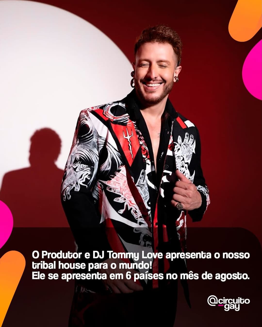 O produtor e DJ Tommy Love, um dos artistas da cena tribal house com o maior número