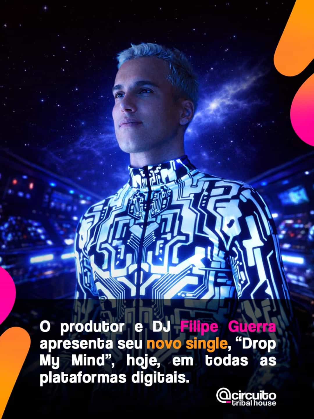 Sempre em movimento na cena eletrônica, Filipe Guerra @djfilipeguerra apresenta