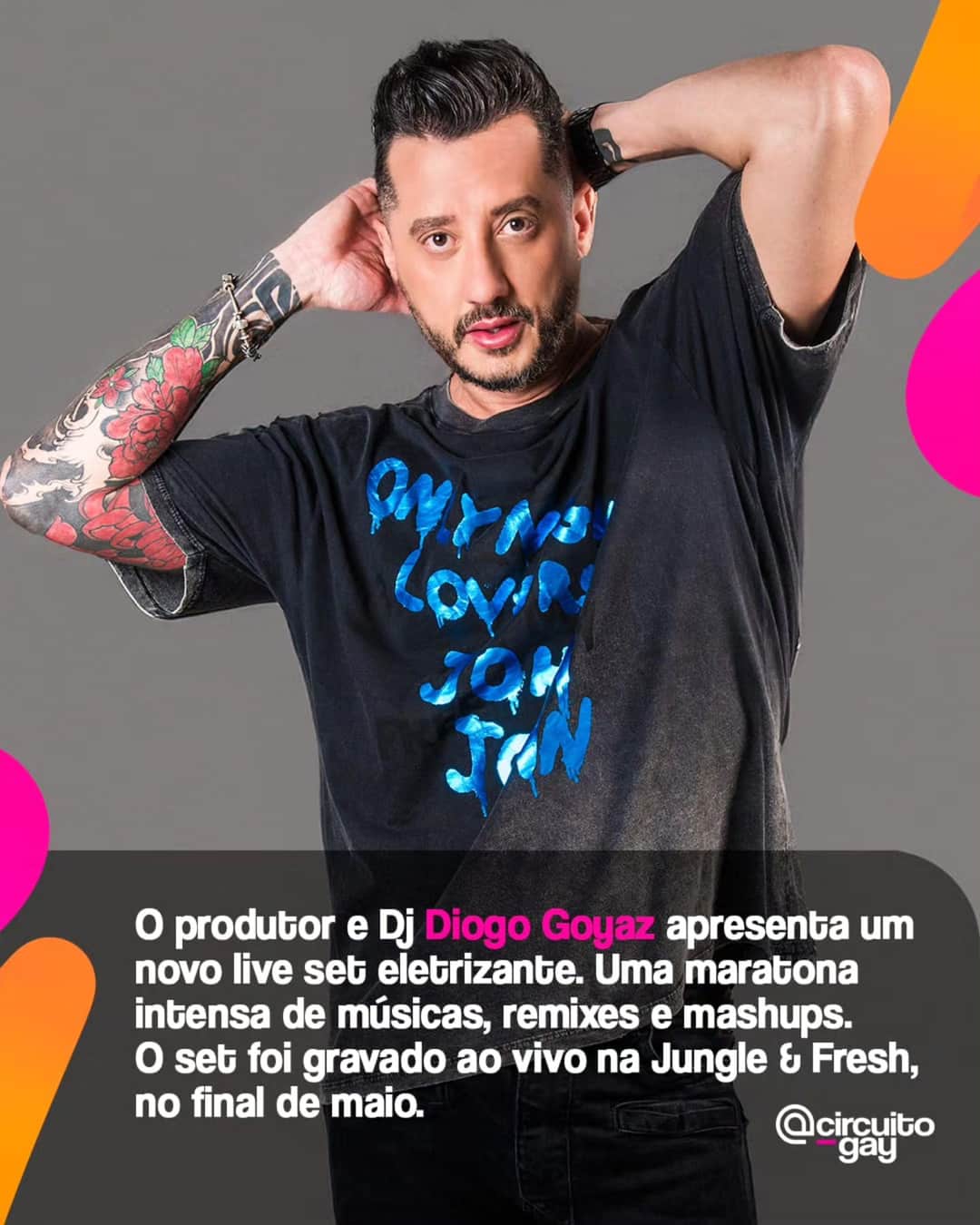 O mais novo live set do produtor e Dj Diogo Goyaz @diogogoyaz lançado na última semana