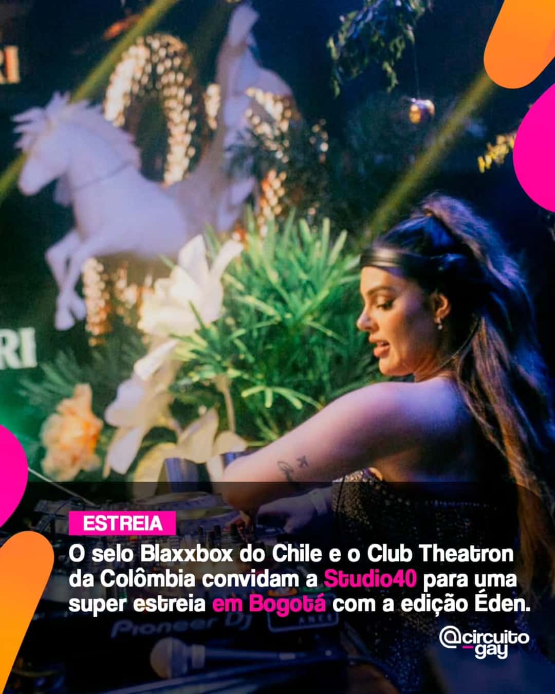 Depois da estreia em São Paulo na Semana do Orgulho, o selo Studio40 @studio40festa terá