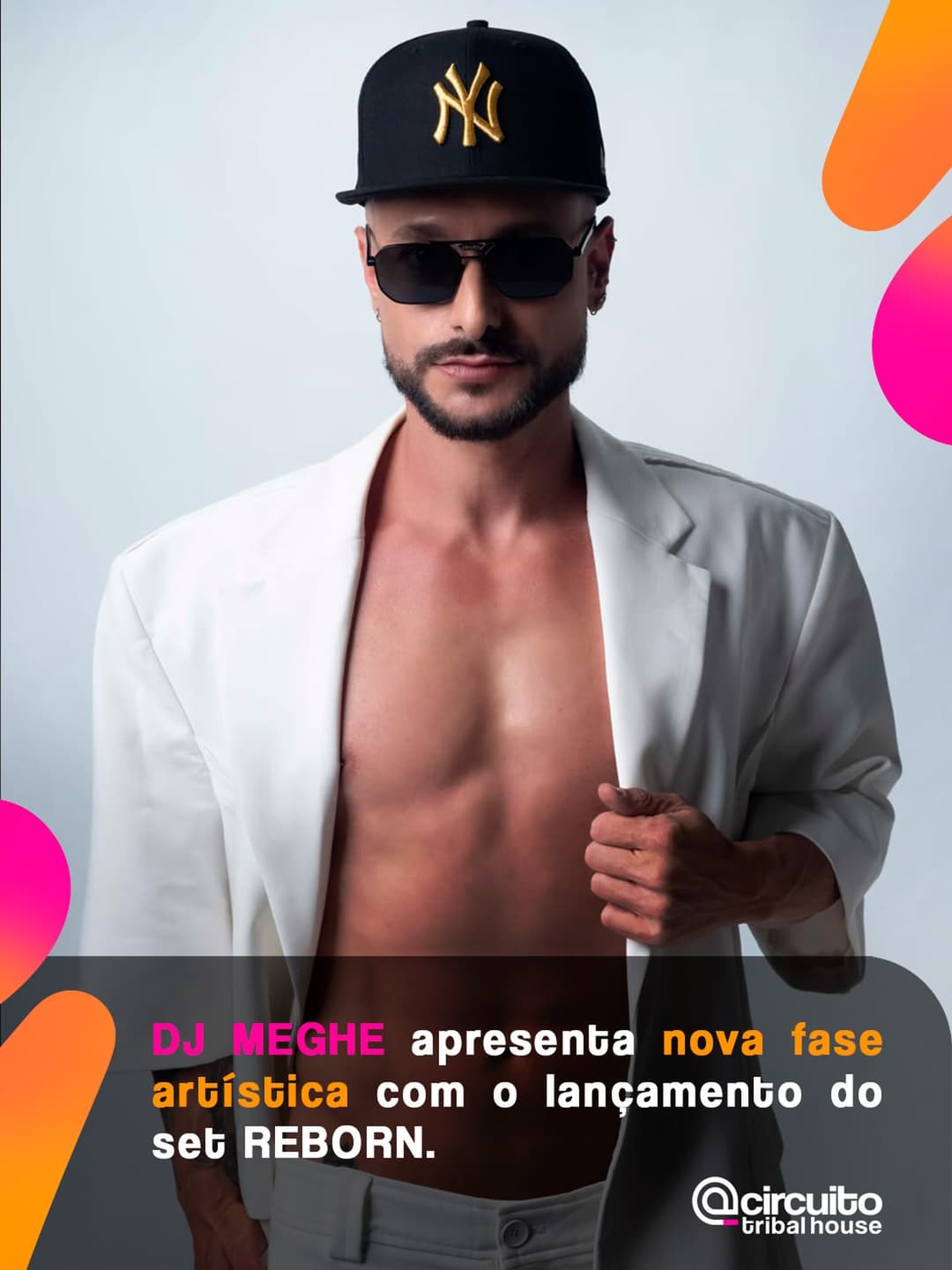O DJ MEGHE @djmeghe inicia um novo momento da carreira com o lançamento de REBORN, set