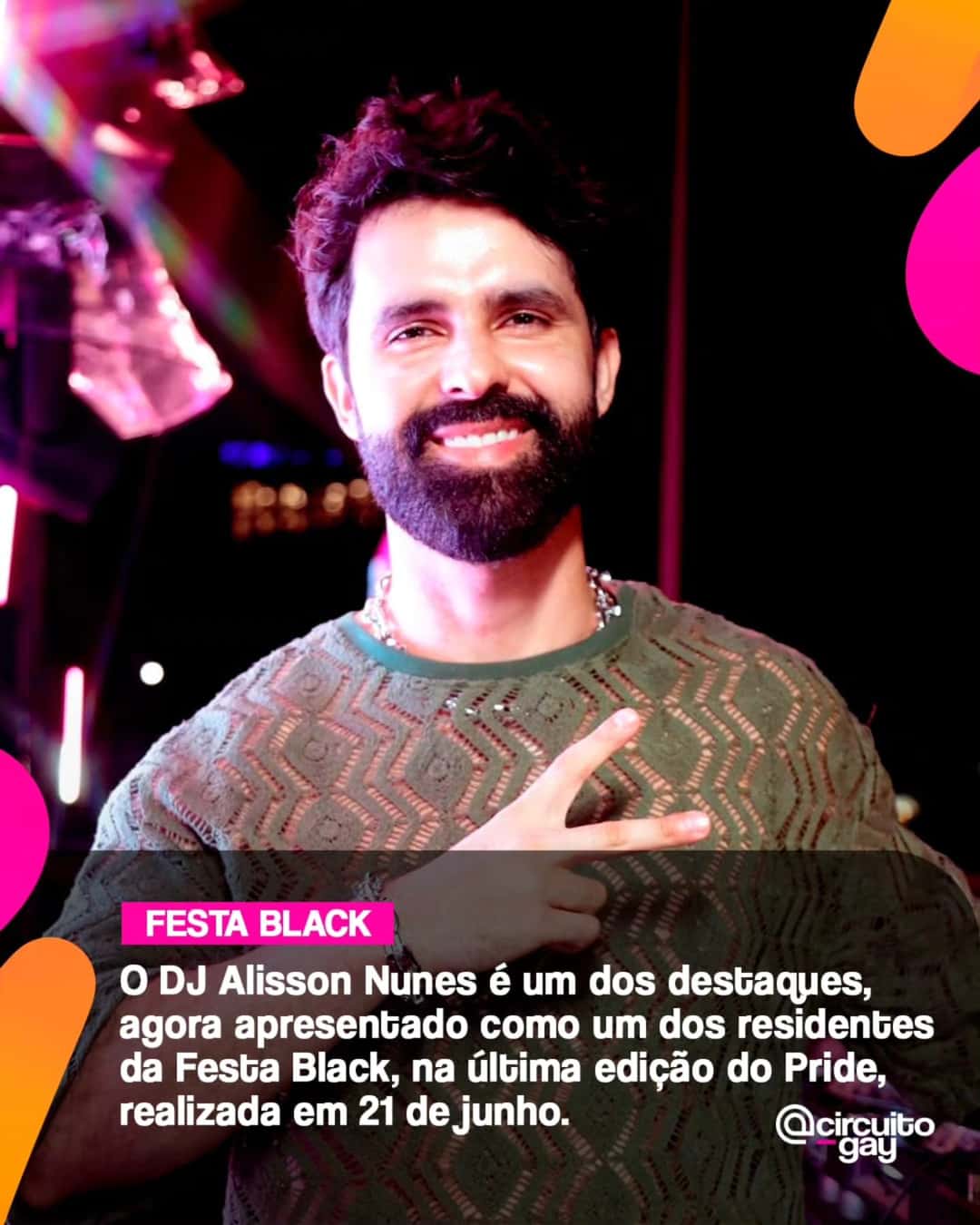O Dj Alisson Nunes @djallisonnunes é o mais novo residente anunciado pela Festa Black