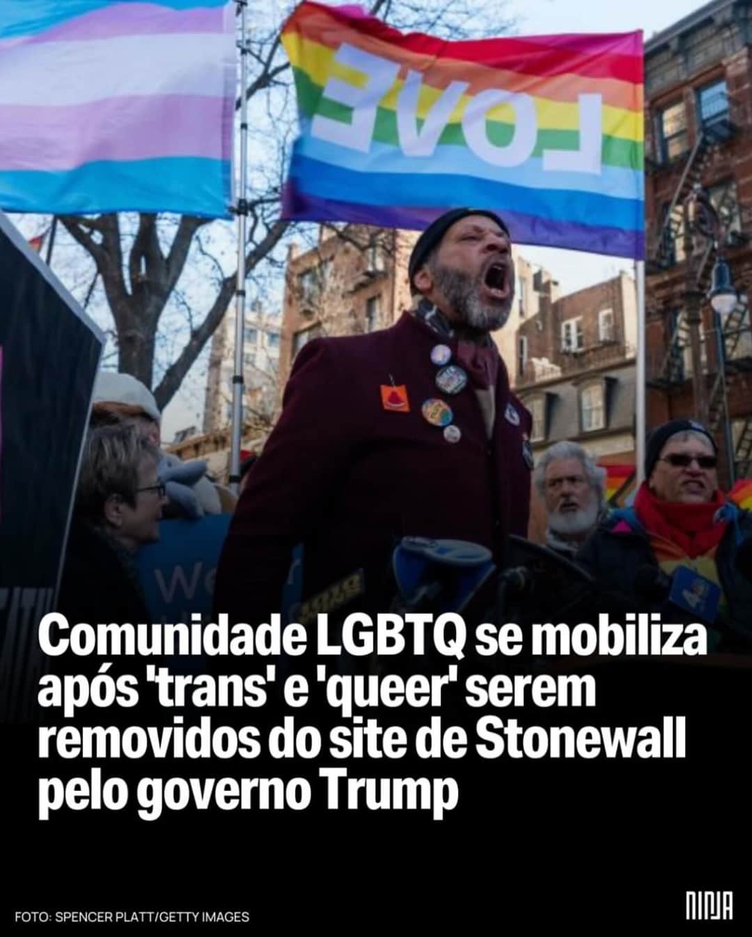 Após a remoção das palavras “transgênero”