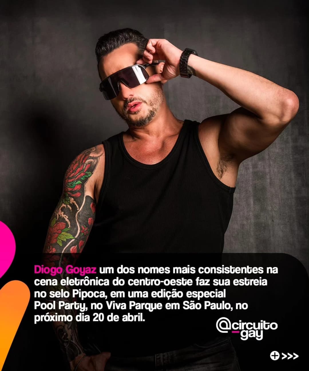 O Dj Diogo Goyaz @diogogoyaz desembarca neste próximo mês de abril, na Pipoca Pool