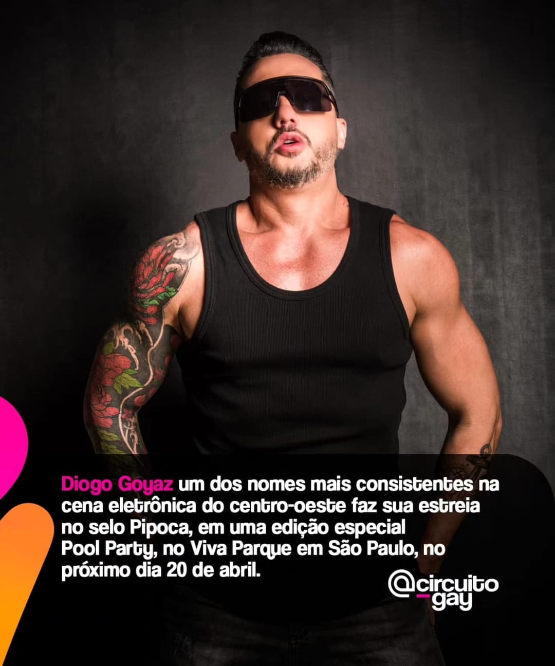 O Dj Diogo Goyaz @diogogoyaz desembarca neste próximo mês de abril, na Pipoca Pool