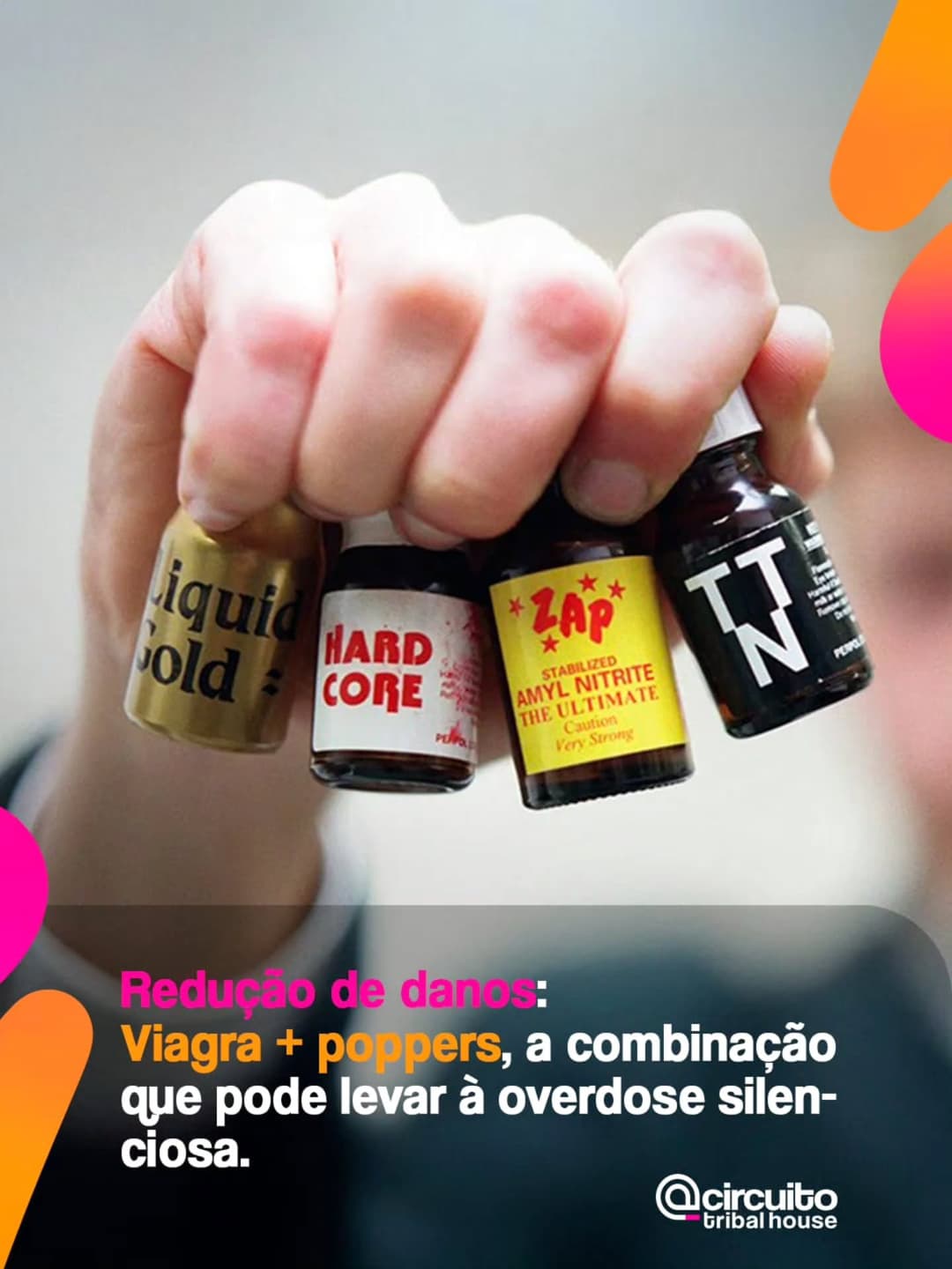 No chemsex, a mistura entre poppers e medicamentos para disfunção erétil, como o Viagra